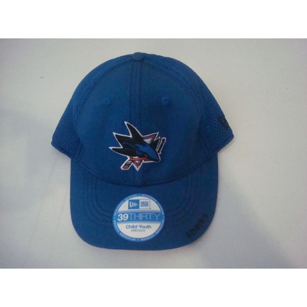 YOUTH‎ --- SAN JOSE SHARKS NEW ERA   HAT CAP VINTAGE DEADSTOCK B5